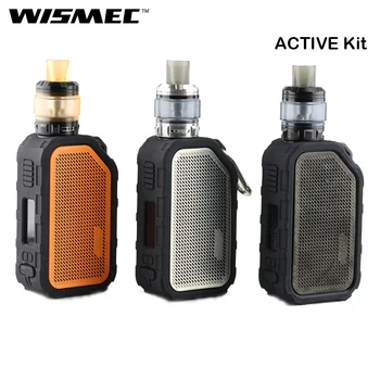 

Original WISMEC ACTIVE Kit With ACTIVE Box MOD Vape 80W and Amor NS Plus Atomizer E Cigarette Vaper Kit With Bluetooth Speaker