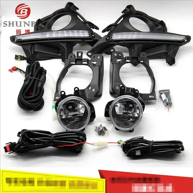 Hireno Super-bright LED Daytime Running Light for Toyota Highlander 2015 2016 Car DRL fog lamp 2PCS | Автомобили и мотоциклы