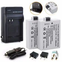 2Pcs Probty LP E5 LPE5 LP E5 Battery Charger For Canon EOS Rebel XS Rebel T1i