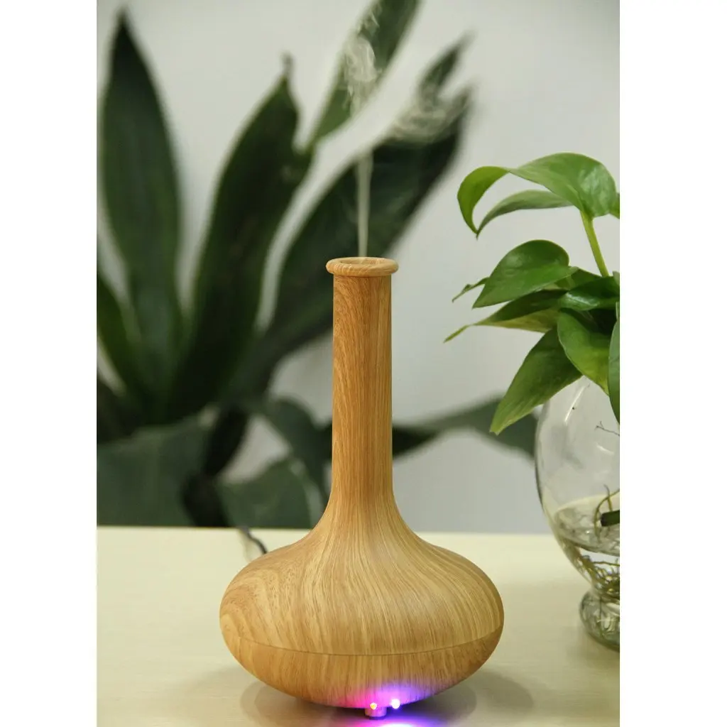 

Essential Oil Aroma Diffuser Ultrasonic Humidifier Air Mist Aromatherapy Purifier Light Woodgrain drop Shipping