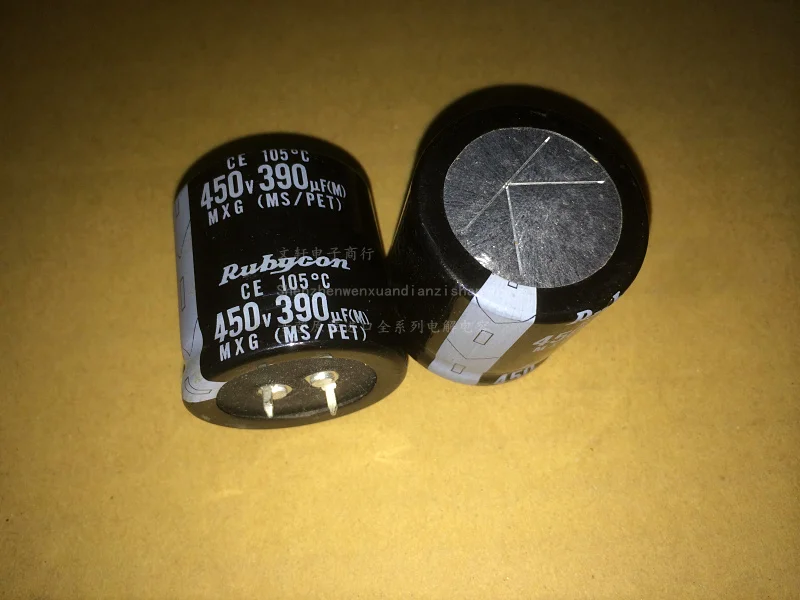 2019 390 мкФ 450V RUBYCON MXG Series 35x35 мм 450V390uF Алюминий электролитический конденсатор с