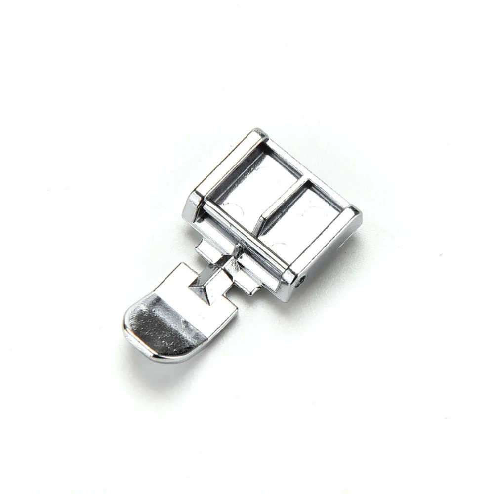 1/5pcs Sewing Metal Zipper Presser Foot for Snap-on Sewing Machine Silver Acc