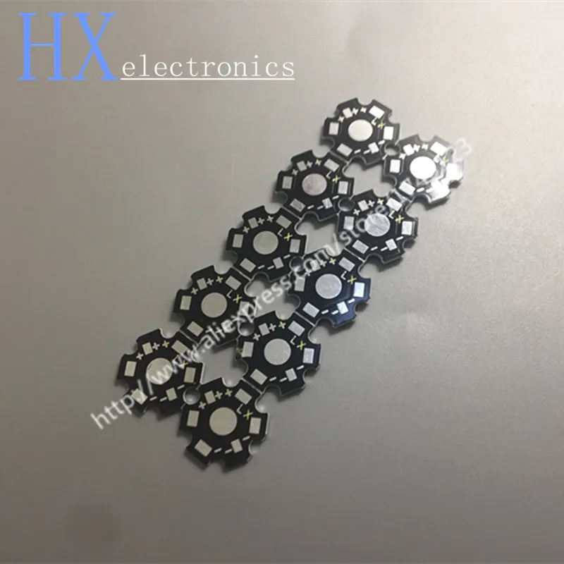 

Free shipping 10PCS 1W 3W 5W LED Heat Sink Aluminum Base Plate PCB Board Substrate 20mm Star RGB RGBW DIY Cooling for 1 3 5 W