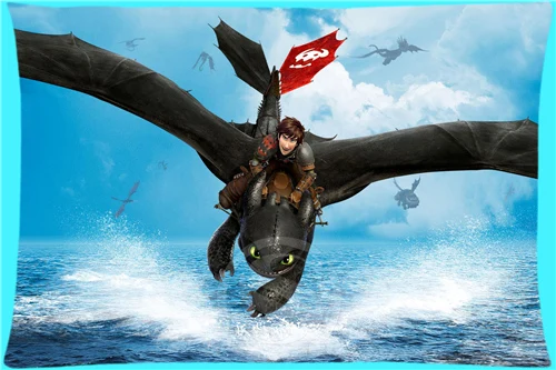 

LUQI Customized How To Train Your Dragon Pillow cases Pillow Cover Best Bed Sheets Size 35x45cm