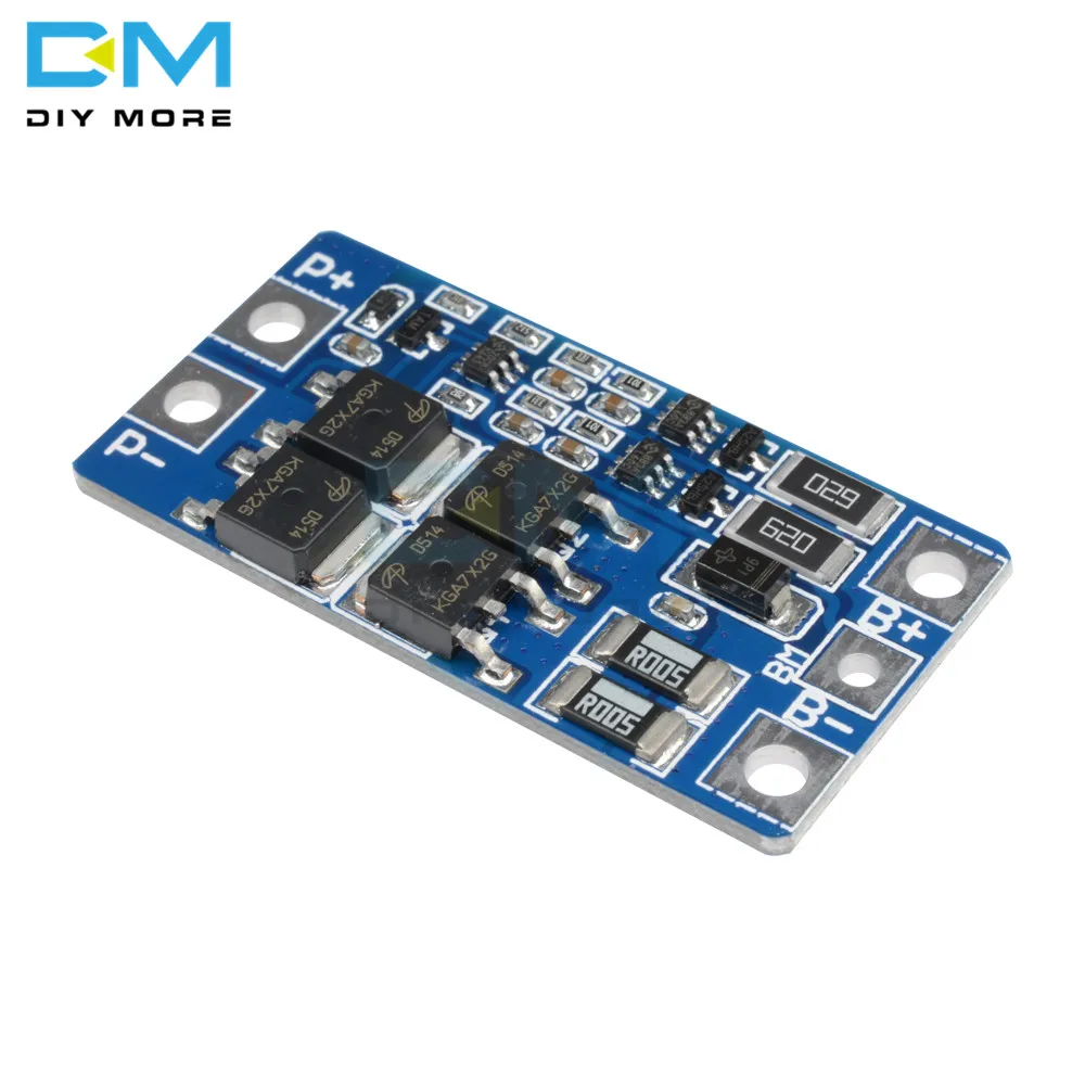 10 шт. 2S 10 А 8,4 в 7,4 В 18650 литий-ионный Lipo модуль защиты зарядного устройства BMS PCM 2 ячеек баланс функция защиты платы