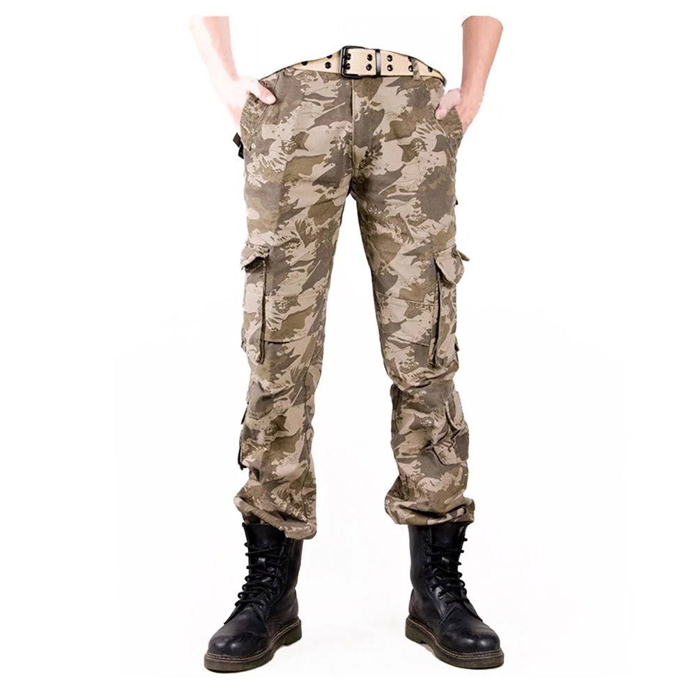Плюс Размер 28-38 Тактический штаны-карго Мужская армейская одежда США Военные Брюки Повседневные Дышащие хлопковые мешковатые камуфляжные