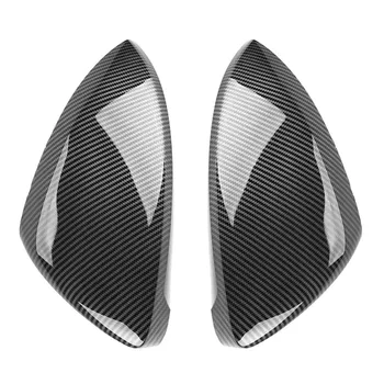 

2 pieces Side Rearview Mirror Covers Caps Carbon Fiber For Volkswagen VW Golf MK7 7.5 GTI 7 Golf 7 R Touran L GTD GTE E-GOLF