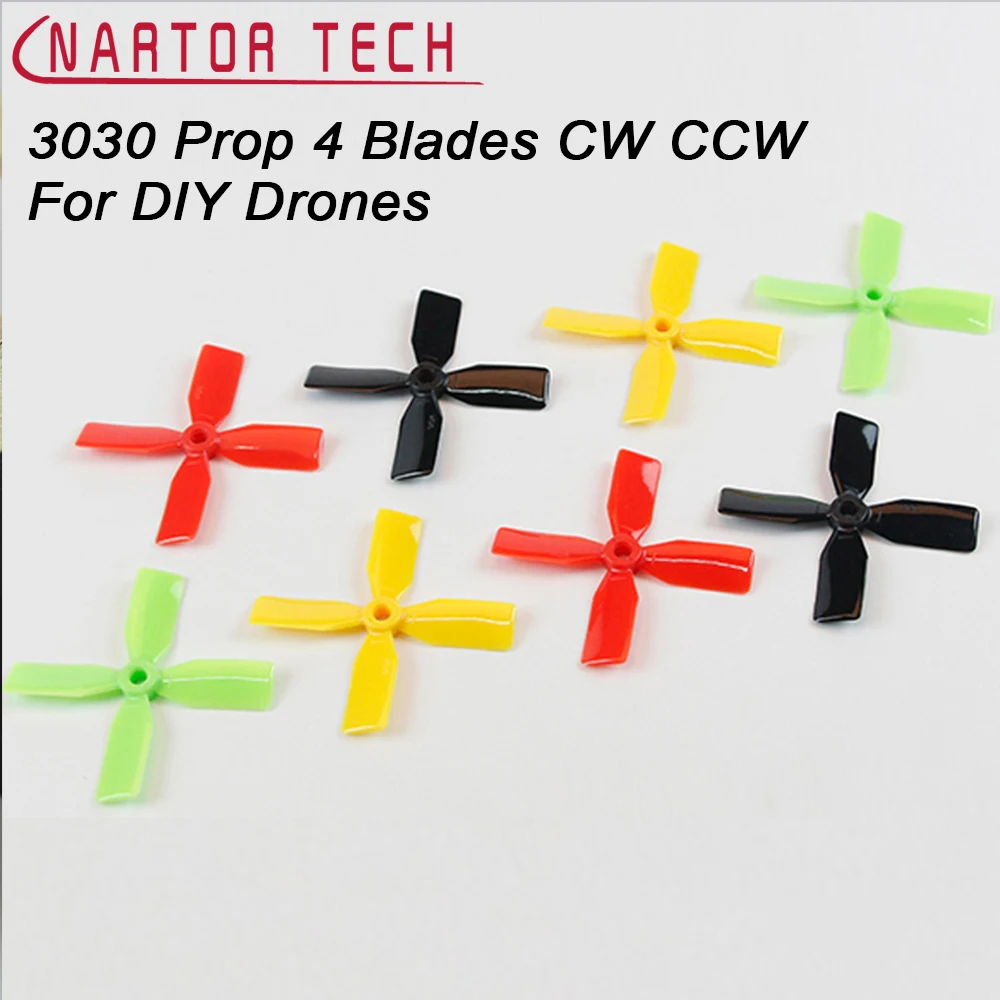 10 пар/упак. 3030 пропеллеры 4 лезвия CW CCW Для DIY 190 180 150 гоночный Квадрокоптер мини