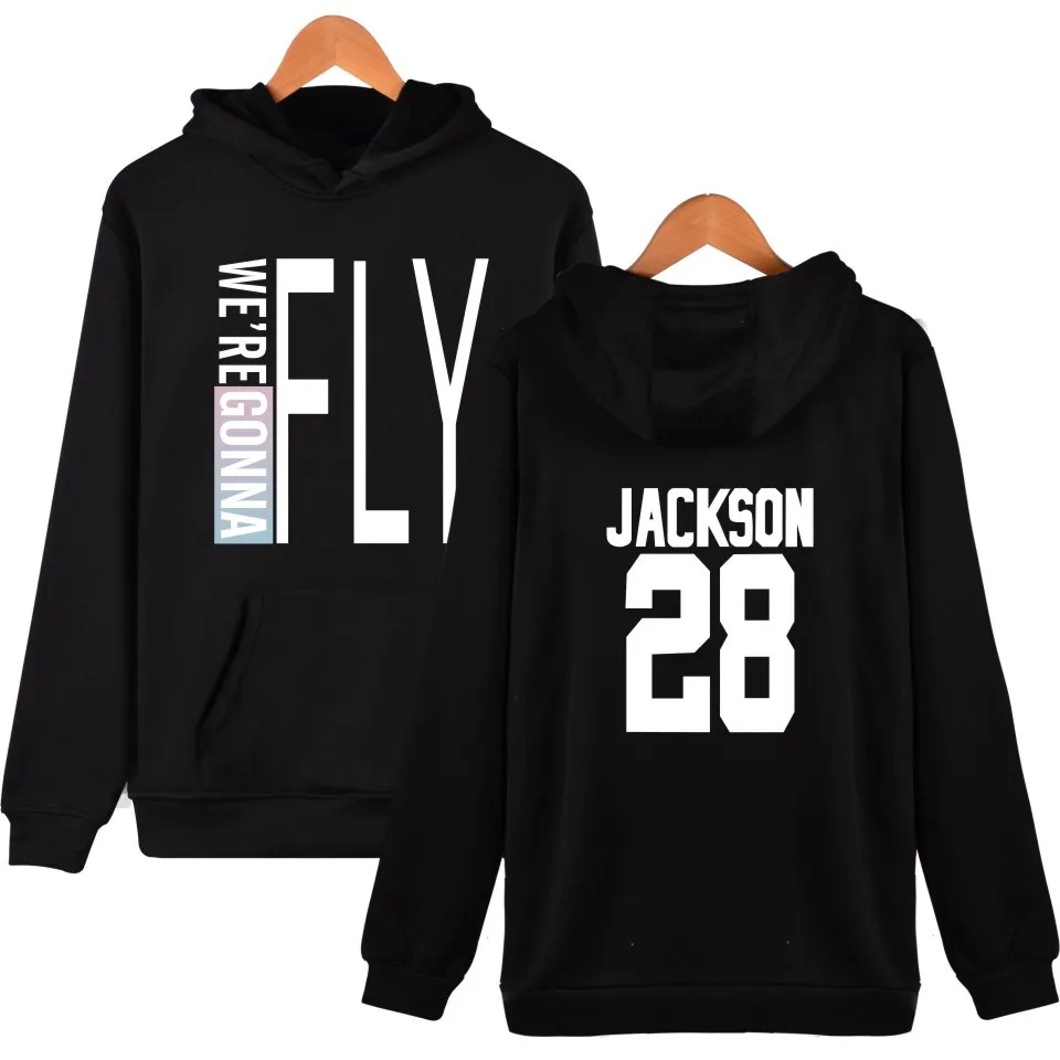 Kpop Harajuku GOT7 Hoodies Jackson Mark hip hop top plus size fleece Hoodie Hooded Sweatshirt streetwear Hoodies and Sweatshirts