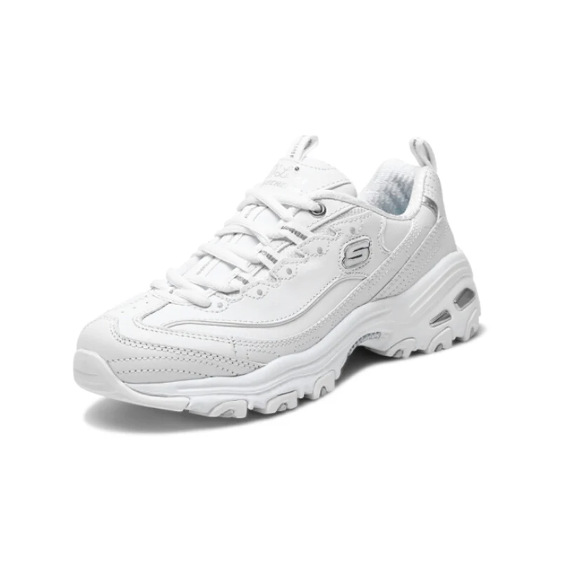 Женские модные туфли на платформе Skechers повседневная обувь из натуральной кожи