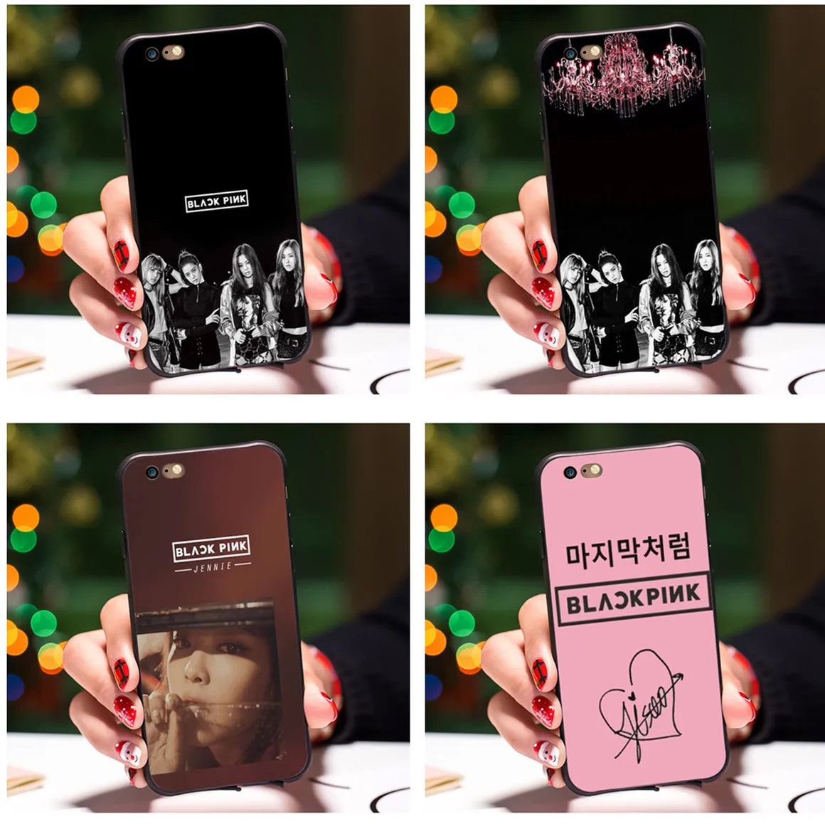 Buy BlackPink Soft Silicone Back Cover case for iphone