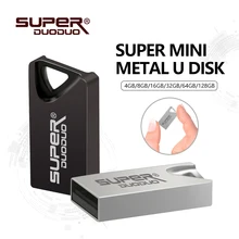Супер мини металлический usb ключ 4 ГБ USB флеш-накопитель cle usb 32 ГБ Портативный 8 ГБ 32 ГБ 64 Гб 16 Гб карта памяти 128 ГБ флеш-накопитель
