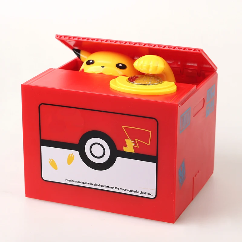 Оригинальная миниатюрная Копилка Takara Tomy Pokemon PiKachu из мультфильма копилка Пикачу
