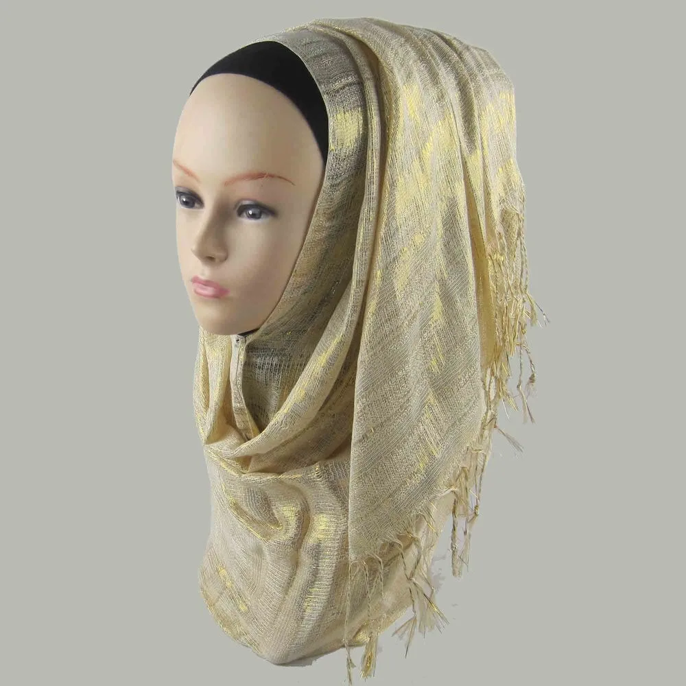 Ramadan New Muslim Tassel Hijab Islamic Long Scarf Hijabs Arab Cap