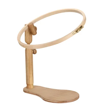 

Embroidery Stand Hoop Wood Embroidery Cross Stitch Hoop Adjustable Frame Sewing Tool HYD88