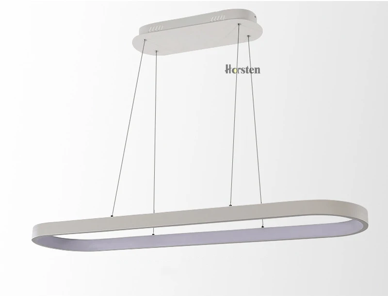 Modern Minimalism Oval Ring LED Pendant Lights Aluminum Acrylic Suspension Hanging Lamps For Dining Room Restaurant Office (10)