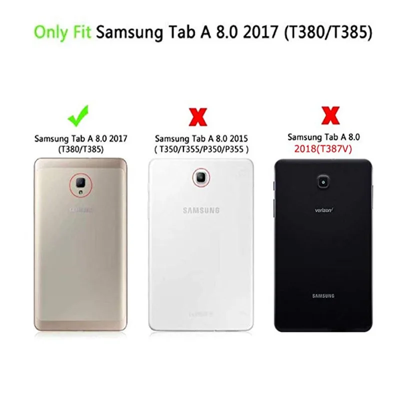 Чехол для Samsung Galaxy Tab A 2017 чехол телефона 8 0 дюйма T380 T385 противоударный защитный