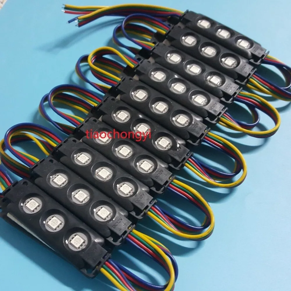 20 шт. водонепроницаемый RGB 5050 Светодиодный модуль для окна витрины|led module light|module