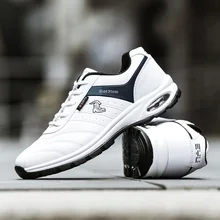 Обувь для игры в гольф мужская нескользящая обувь из водонепроницаемого материала nailless обувь для игры в гольф с рифленой подошвой легкий дышащей кожане Мужские Спорт на открытом воздухе обувь