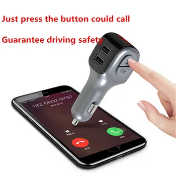 

Car Bluetooth MP3 Player Support TF Card Smart Car Bluetooth Receiver Kit FM Transmitter 2 USB Car Charging Adapter Accessories