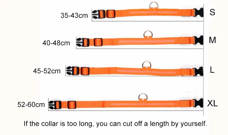 Nylon LED Pet Dog Collar,Night Safety Flashing Glow In The Dark Dog Leash,Dogs Luminous Fluorescent Collars Pet Supplies hemp dog collars