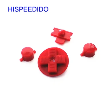 

HISPEEDIDO 10sets/lot Multi-Color Button key keys for Gameboy Classic GB Keypads for GBO DMG DIY for Gameboy A B buttons D-pad