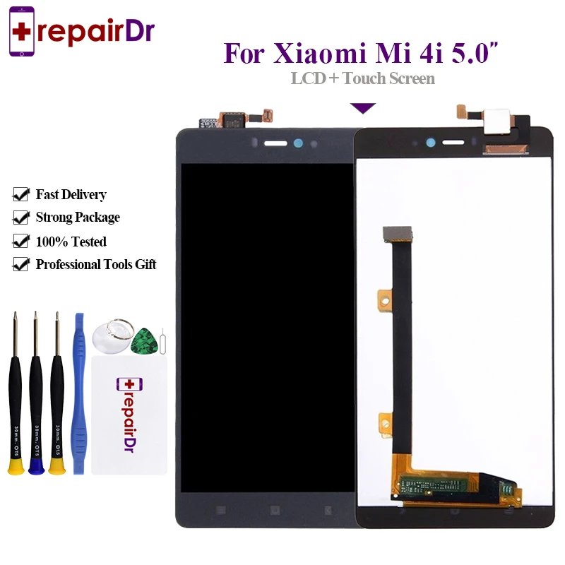 5 шт. ЖК дисплей с сенсорным экраном для Xiaomi Mi4i Mi 4i M4i m4i M4i|Экраны мобильных