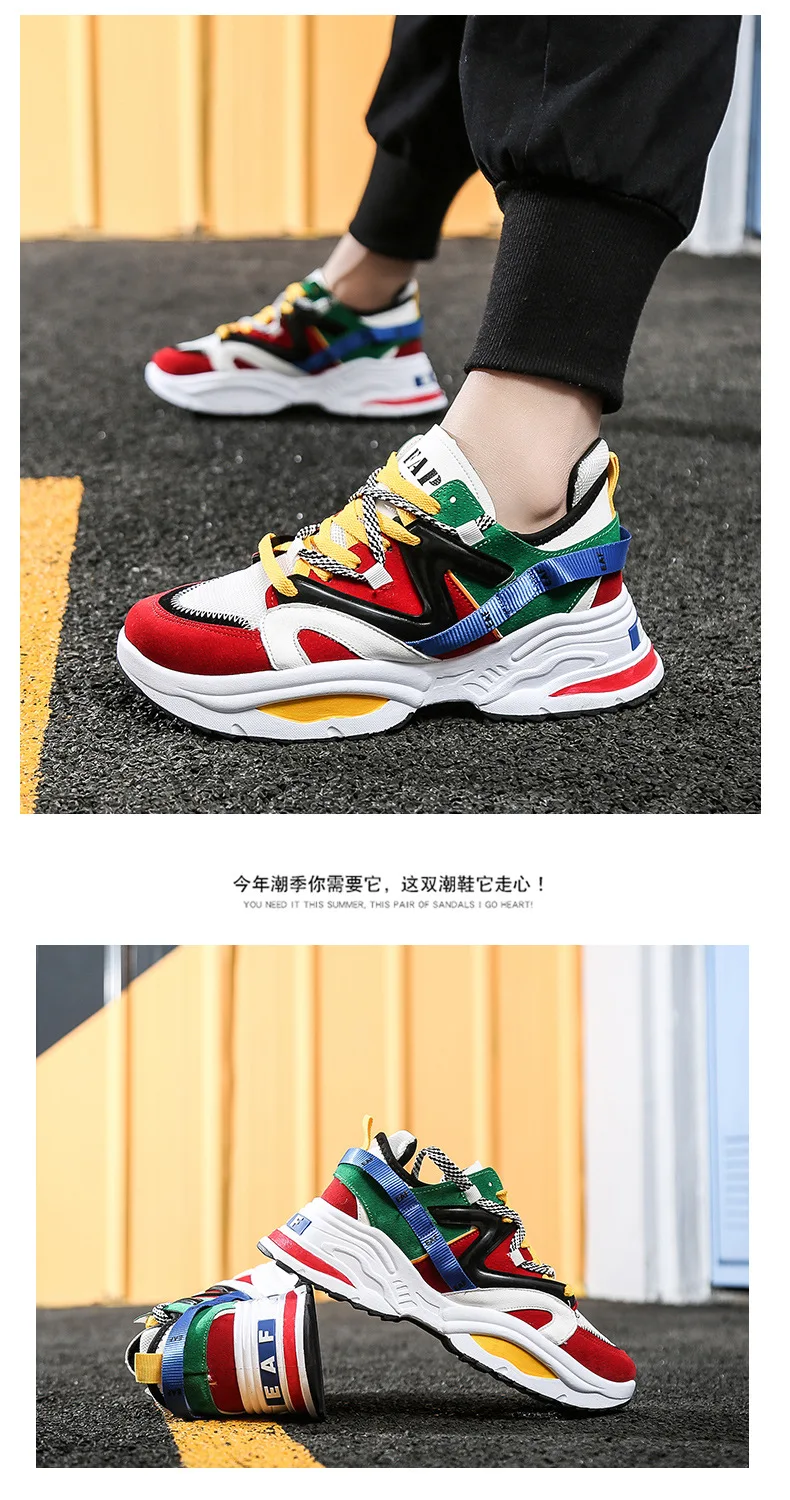DORATASIA/Новые популярные цветные кроссовки для влюбленных, г. Женские весенне-осенние теннисные туфли, Размеры 35-44 повседневная женская обувь