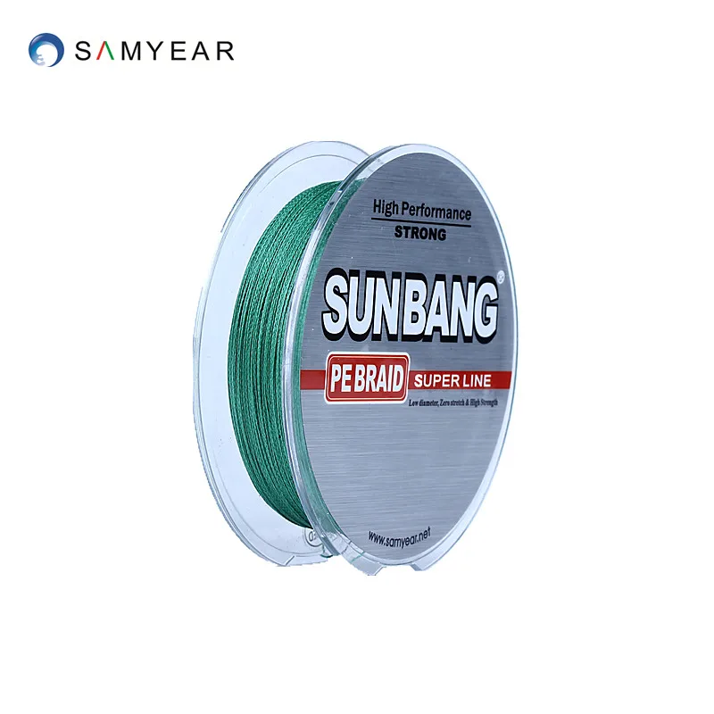 Бренд sunbang PE плетеная леска 4 нити 8/10/15/20LB 300 м/шт. 300*5 шт