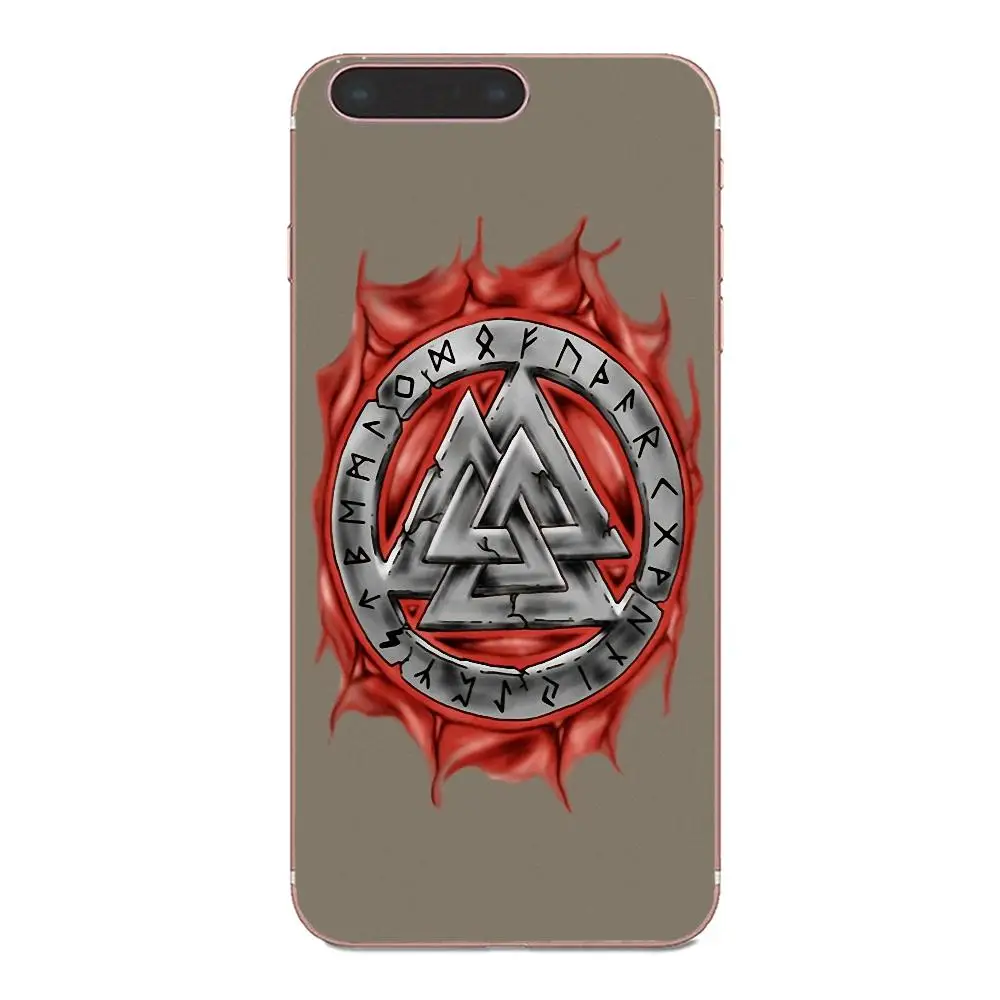 ТПУ мобильный Viking Warrior Valknut Odin логотип для Xiaomi Note 3 4 Mi3 Mi4 Mi4C Mi4i Mi5 Mi 5S 5X6 6X A1 Max Mix