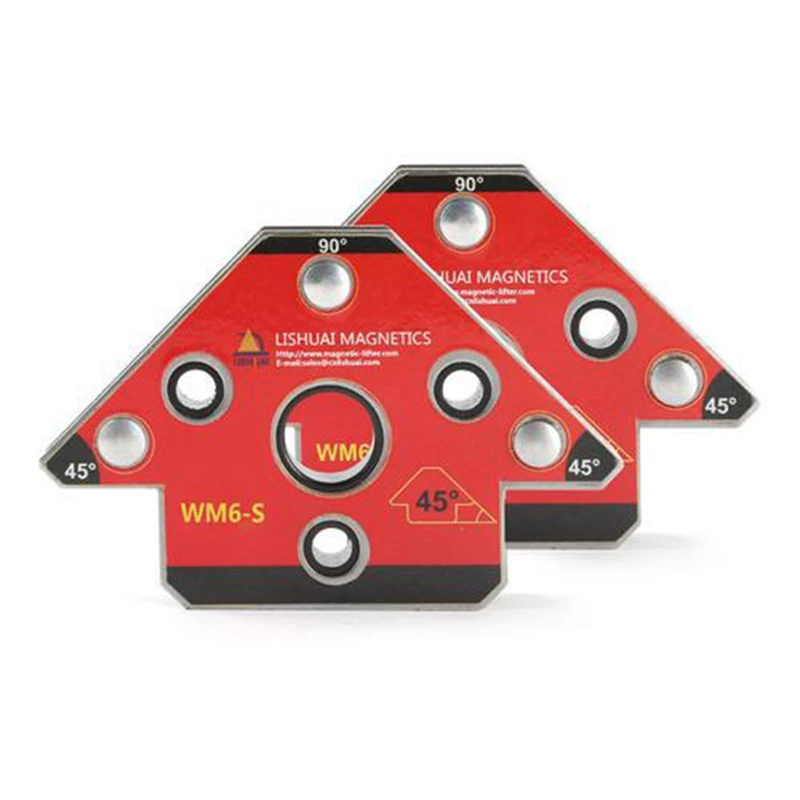 

2pcs/set Powerful Arrow Magnetic Welding Clamp Neodymium Magnet Welding Holder For Three-dimensional Welding Magnet