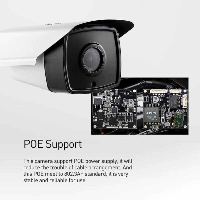 Уличная водонепроницаемая IP камера POE 1080P 4X с автоприводом 2 8 12 мм 4 светодиода МП