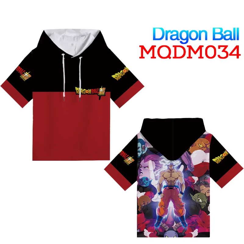 

Japanese Anime Dragon Ball T-Shirt with hat Cosplay Costume Men T shirt Women Clothing Tees boyfriend's gifts M~XXXL