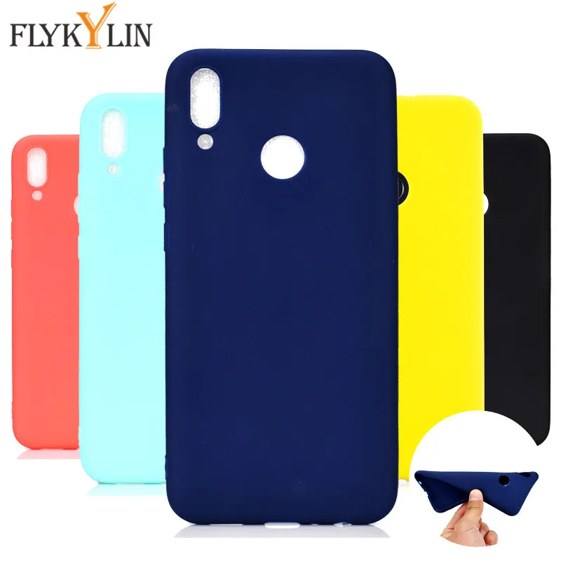 

Silicone Phone Case For Huawei Honor 10 Lite P Smart 2019 Candy Color Matte Soft TPU Back Cover Silicon Anti Knock Case Coque