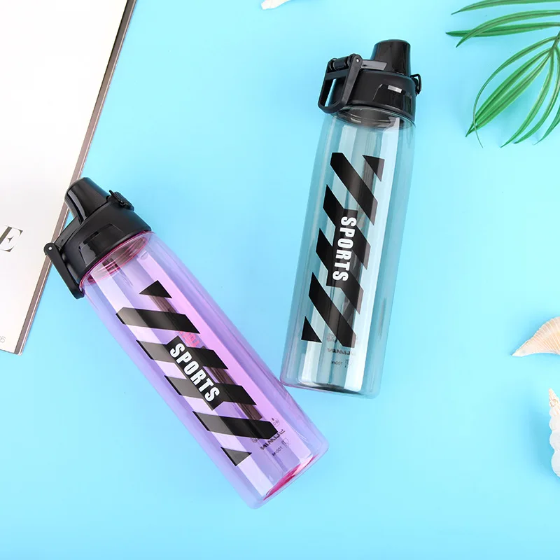 

700ml Bouncing Cover Sports Water Bottle Leak-Proof Durable Drinkware Outdoor Camping Travel Bottles BPA Free