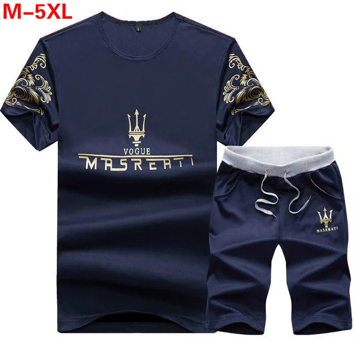 

New Men's Tops Tees Summer New Cotton Letter Print Short Sleeve Men Fashion Track Suit O-Neck Trends Fitness Street Wear Tops