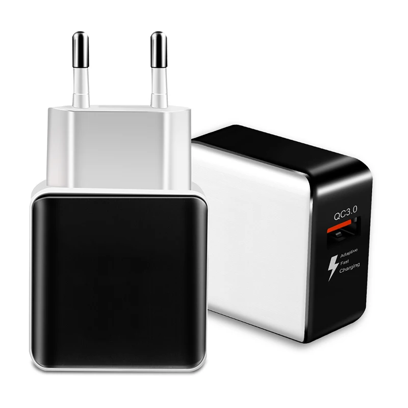 

Universal USB Quick Charge 3.0 5V 3A for Iphone 7 8 EU US Plug Mobile Phone Fast Charger Charging for Samsug S8 S9 S10 Huawei