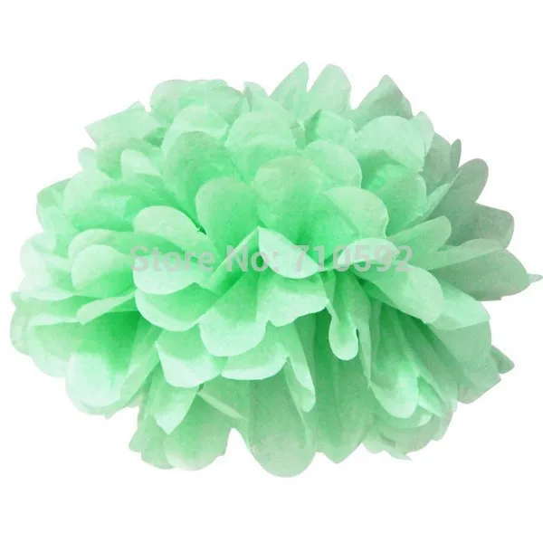 6 шт &quot(15 см) одноцветная папиросная бумага Pom Poms украшения цветок Свадьба/День