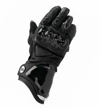 

NEW 2017 New Black Long Genuine Leather Racing Glove Moto GP PRO Off-road Motorcyclr Racing Gloves Riding