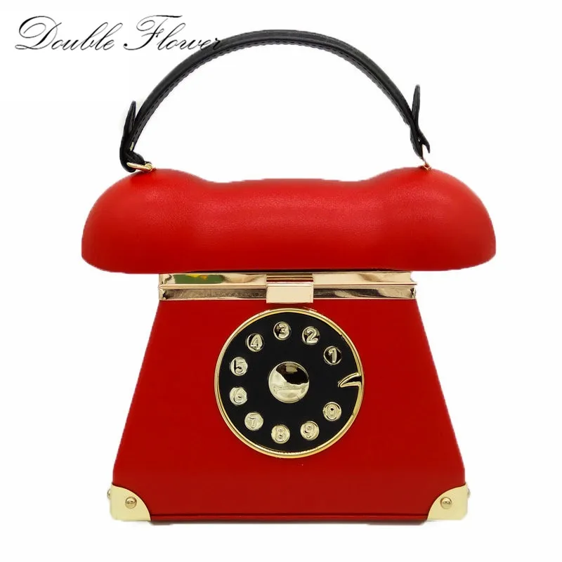 Винтажная красная женская модная металлическая Жесткая Сумка для телефона из искусственной кожи, сумка-клатч для вечеринок и ужина, женская сумка через плечо