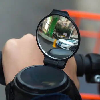 

Bicycle Rearview Mirror Wristband Small 360 Degree Rotating Riding Convex Mirror