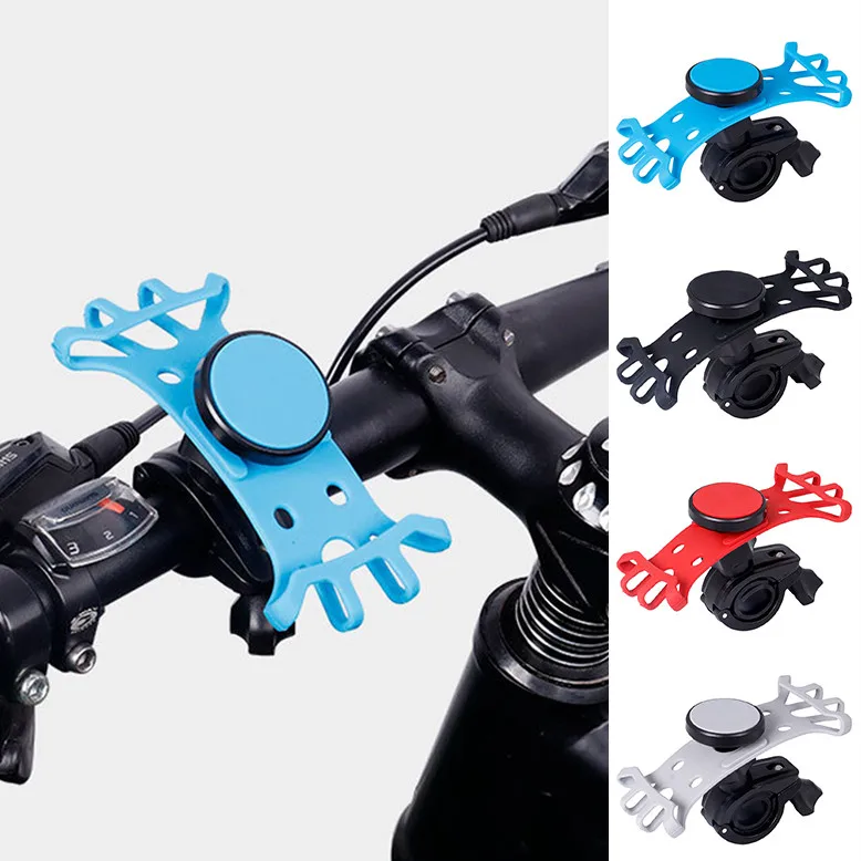 Cheap Universal Motorcycle Bicycle Bike MTB Handlebar Phone Holder safe Silicone fixed  Baby Car Stroller Mount Stand Bike accessories 0