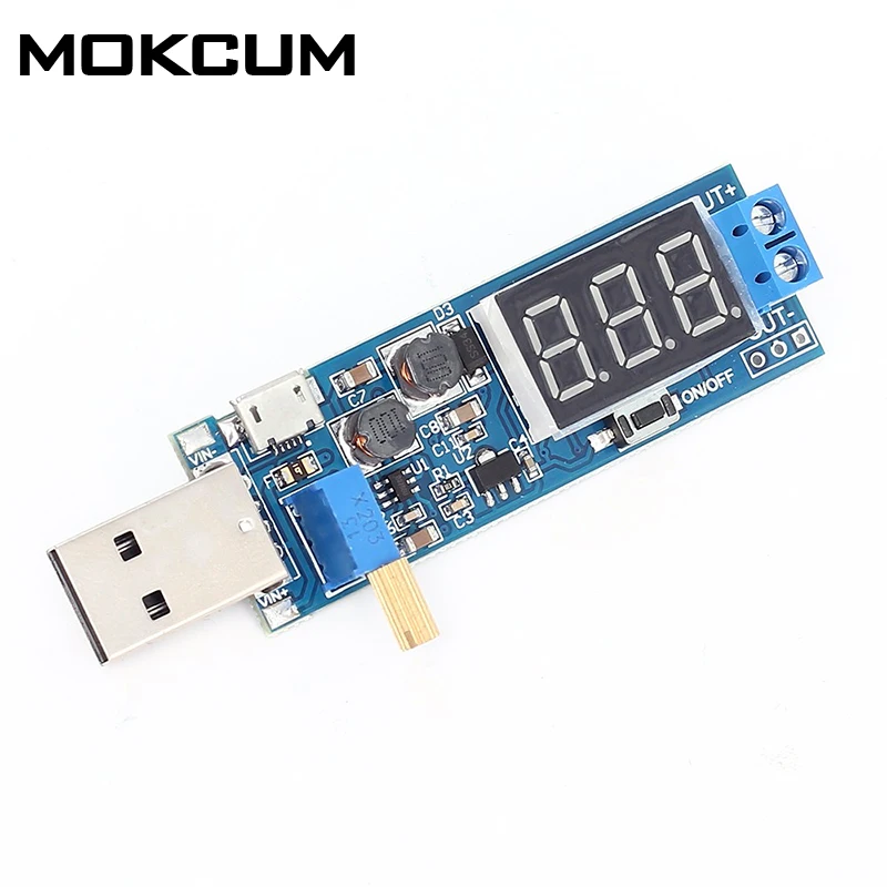 

DC 5V to 3.3V/12V USB Step UP/Down Power Supply Module Adjustable Boost Buck Converter Power Adapter Voltage regulator module