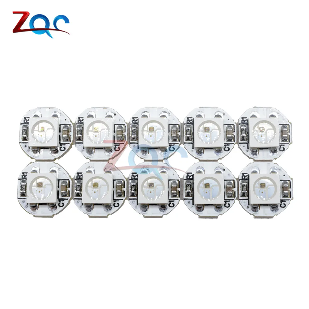 10 шт. DC 5 в 3 мм x WS2812B SMD RGB светодиодная мини печатная плата 5050 встроенная