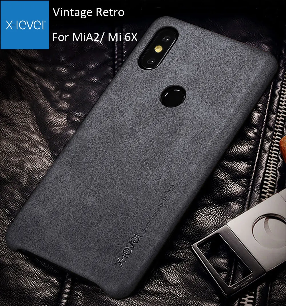 Винтажный чехол X-Level для Xiaomi MiA2 Mi A2 Lite 6X ретро X Level Матовый кожаный защитный |
