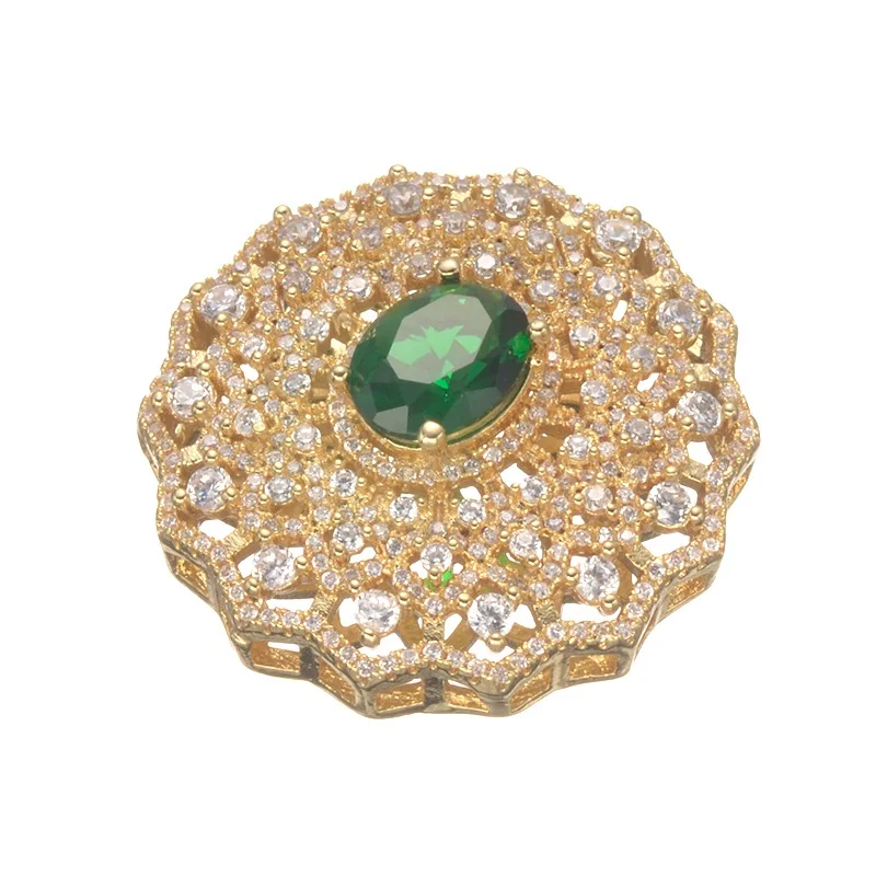 

Top Quality Copper Metal AAA Cubic Zirconia Rhinestone Crystal Big Pendants For DIY Long Pearl Necklace Jewelry Making Findings