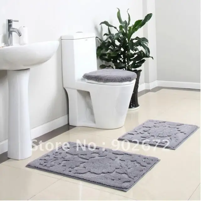 100 Acrylic Bathroom Rug Toilet Lid Set Bath Mats 4 Piece 100 Acrylic Bathroom Rug Toilet Lid Set Bath Mats 4 Piece