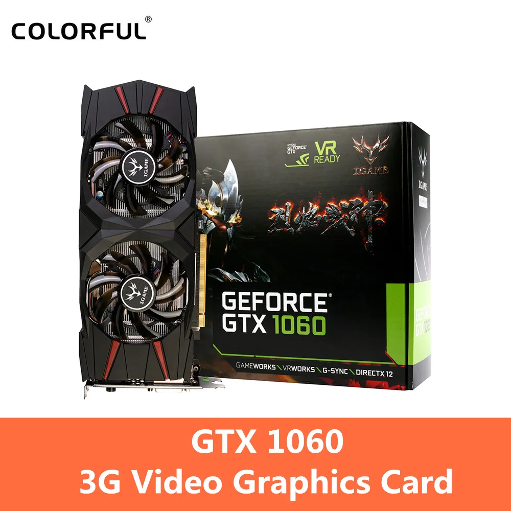 Colorful NVIDIA GeForce GTX 1060 3G Video Graphics Card