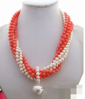 

huij 004795 6Strads Pearl&Coral&Sea Shell Pearl Necklace discount 40%