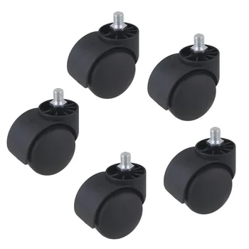 

Nylon 2 Inch Swivel Casters Furniture Wheels with Stainless Steel Screw Thread Stem for Sofa Shelf Storage Rack Pack of 5
